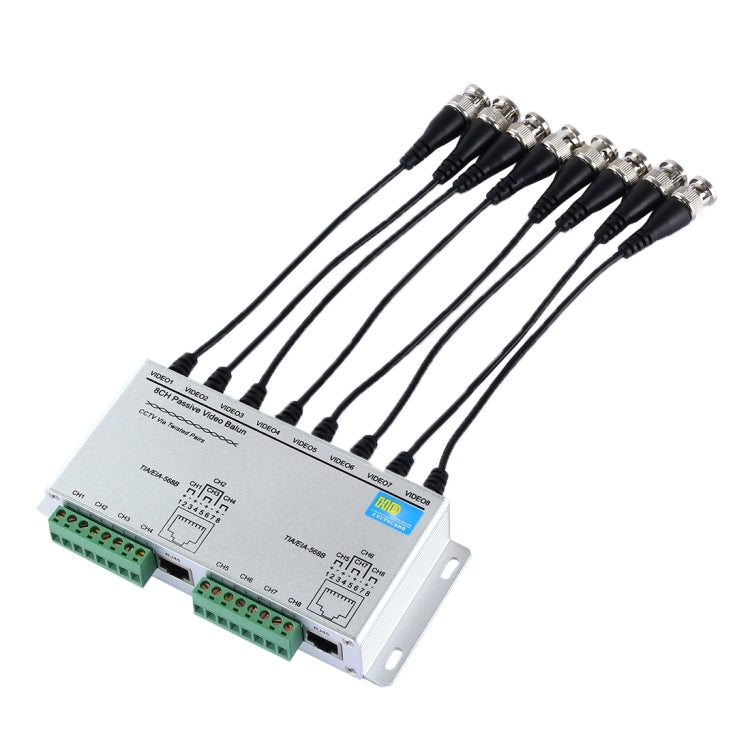 HD208 HD-CVI/TVI/AHD CCTV 8CH Passive Video Balun, HD208F HD208 HD-CVI/TVI/AHD CCTV 8CH Passive Video Balun, HD208F